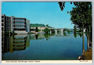 Trent University, Peterborough Ontario, Chrome Postcard