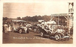 Decorated Cars at Fair Grounds - Sac City, Iowa IA