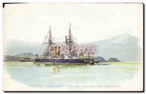 Old Postcard Boat War Coesar