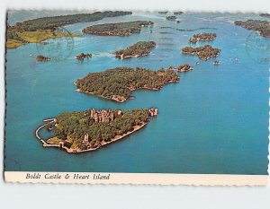 Postcard Boldt Castle & Heart Island, Alexandria Bay, New York