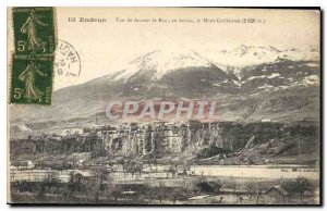 Old Postcard View of Embrun dessoirs Roc above Mount William