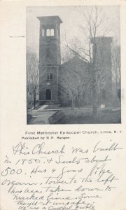 Lima NY New York First Methodist Church Description written by Pub. Sanger - UDB