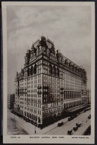 New York, NY - Waldorf Astoria Hotel - Rotary Photo - RPPC