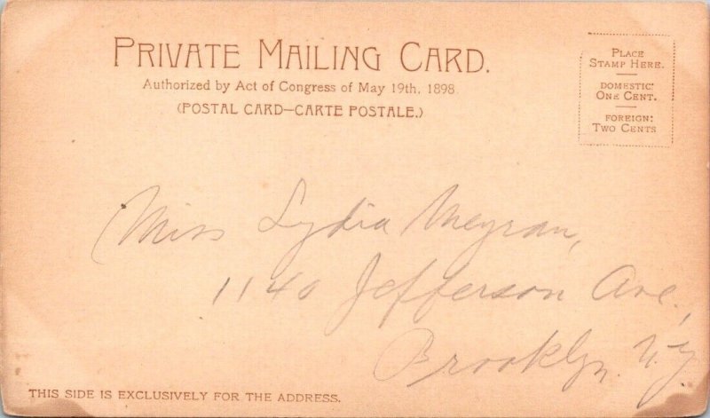 Vintage Postcard OLD LIBRARY.YALE COLLEGE New Haven CT JN2