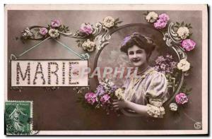 Old Postcard Fancy Marie Surname