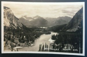 Mint Vintage Bow Valley Scenic Panorama Alberta Canada Real Photo Postcard RPPC