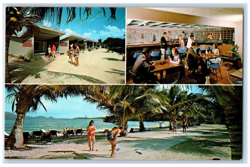 c1950's Multiview, Bluebeard's Beach Club Hotel St. Thomas US VI Postcard