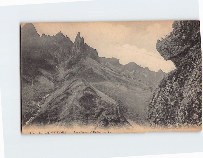 Postcard Les Gorges d'Enfer, Le Mont-Dore, France
