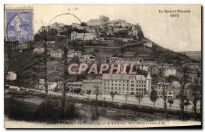 Postcard Old Saint Flour The suburb and the city