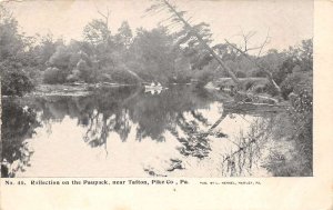 Tafton Pennsylvania Reflection On The Paupack River B/W Lithograph PC U5443