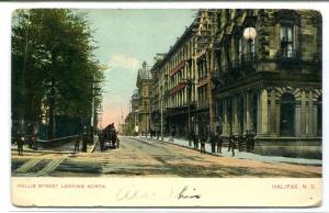 Hollis Street Looking North Halifax Nova Scotia Canada 1903 postcard