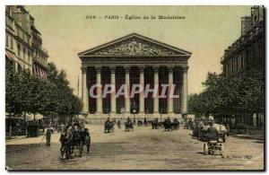 Paris Old Postcard Madeleine Church
