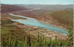 Dawson Yukon YT Aerial View Unused Postcard E91