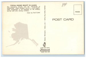 c1950's Typical Alaskan Eskimo Outfit Prevent Cold Climate Alaska AK Postcard