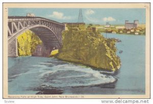 Reversing Falls at High Tide, Saint John, New Brunswick, PU-1954