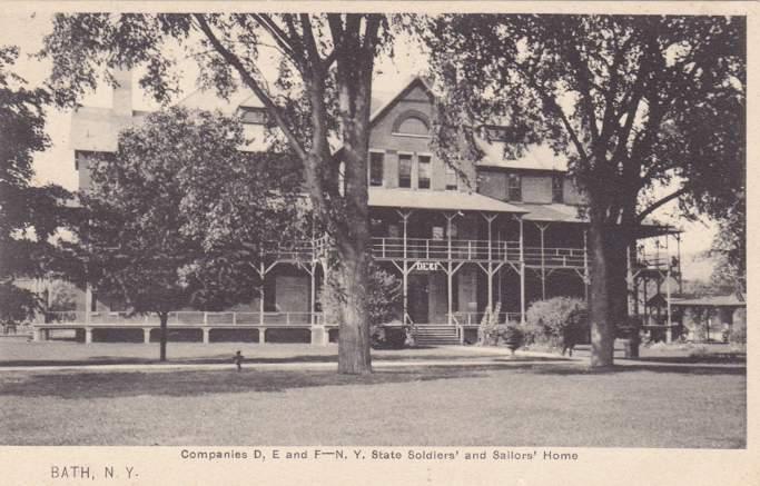 Companies D E & F New York State Soldiers' and Sailors' Home Bath NY New York DB