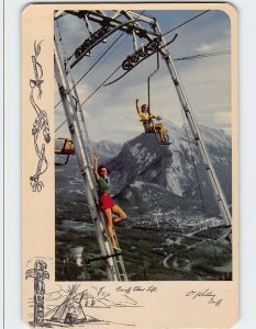 Postcard Banff Chair Lift, Banff, Canada