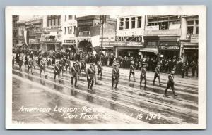 SAN FRANCISCO CA AMERICAN LEGION PARADE 1923 VINTAGE REAL PHOTO POSTCARD RPPC