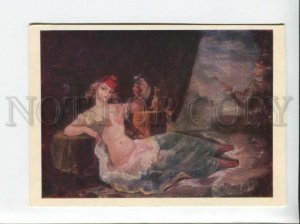 3080423 SLAVE Woman in HAREM & Musician Old Russian PC