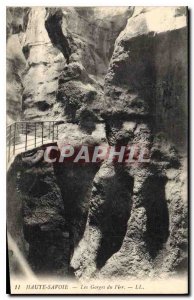 Old Postcard Haute Savoie Gorges du Fier