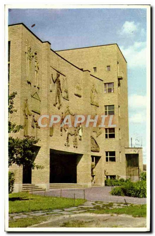 Old Postcard Helsinki Kauppubeckeavkoulu