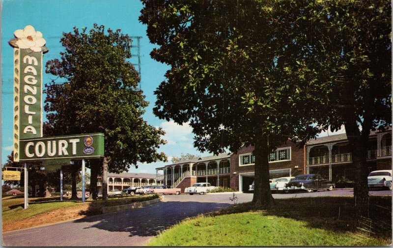 Magnolia Hotel Court Little Rock AR Postcard PC413