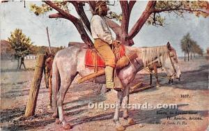 Bonito, an Apache Scout Fort Apache, Arizona, AZ, USA Indian Unused indentati...