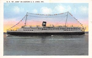 SS St John Eastern Steamship Line Ship Unused 