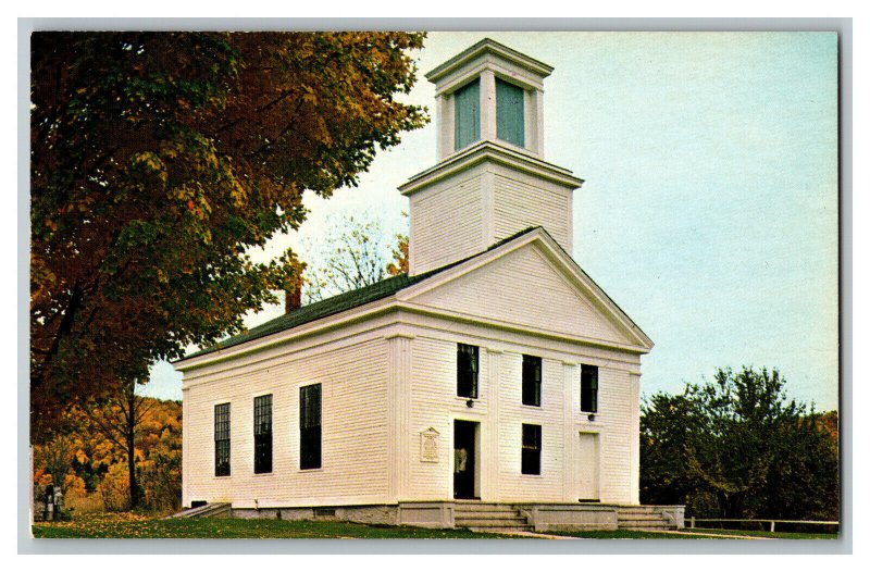 Postcard VT Union Christian Church Plymouth Vermont Vintage Standard View Card