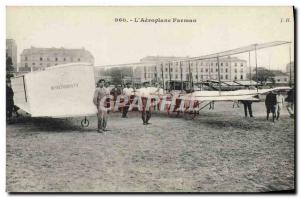 Old Postcard Jet Aviation Airplane Farman