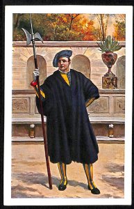 ab3101 - VINTAGE POSTCARD - Vatican Rome - Swiss Guard Illustrated -