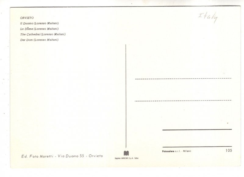 The Cathedral Lorenzo Maitani, Italy