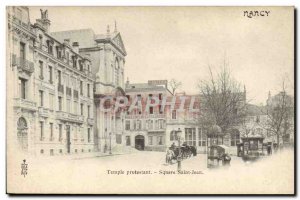 Old Postcard prostestante Religion Protestant Temple Square Saint Jean Nancy