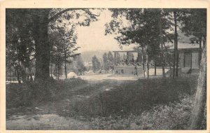 POLAND, Maine ME   CAMP MAQUA  Cabin~Tents  ANDROSCOGGIN CO  1923 B&W  Postcard