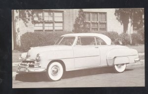 1952 CHEVROLET BEL AIR VINTAGE CAR DEALER ADVERTISING POSTCARDE '52 CHEVY