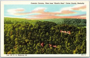 Cascade Governs A View From Hawks Nest Quarter Carter County Kentucky Postcard