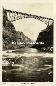 rhodesia, VICTORIA FALLS, The Bridge (1942) RPPC