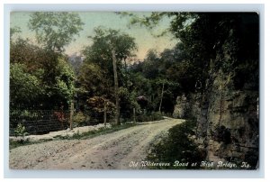 C. 1910 Old Wilderness Road At High Bridge KY. Postcard F146E