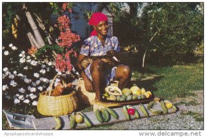 Jamaica Young Girl Selling Fruit