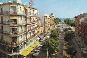 Spain Costa Brava San Feliu De Guixols Hotel Rex and Street Scene