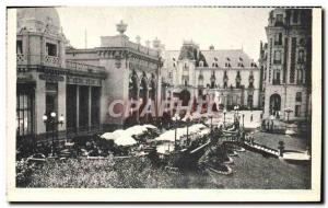 Old Postcard Vittel The terrace of the casino and the Great Hotels