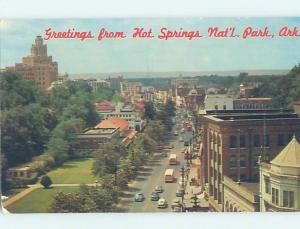 Pre-1980 STREET SCENE Hot Springs National Park Arkansas AR W1229