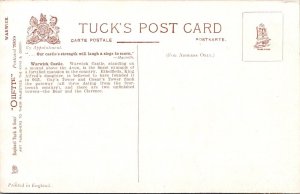 Warwick Castle Tucks 7959 Warwick Vintage Postcard A61