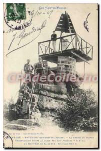 Old Postcard The Vosges Saint Die Nayemont les Fosses Vosges The Devil's Chair