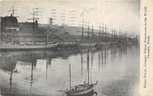 Tacoma Washington 1907 Postcard Water Front Wheat Warehouse