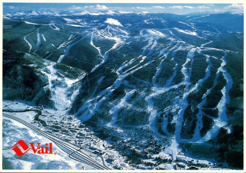 Colorado Vail Mountain Aerial View