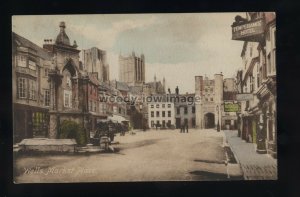 TQ3352 - Somerset - An early Temperance Hotel in Wells Market Place - postcard