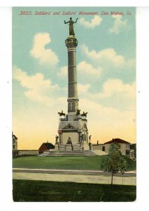 IA - Des Moines. Soldiers' & Sailors' Monument ca 1907