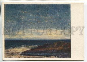 465760 USSR 1956 exhibition French art Gustave Courbet sea on shore Bretonne