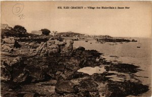 CPA ILES CHAUSEY - Village des Blainvillais a Basse Mer (633003)